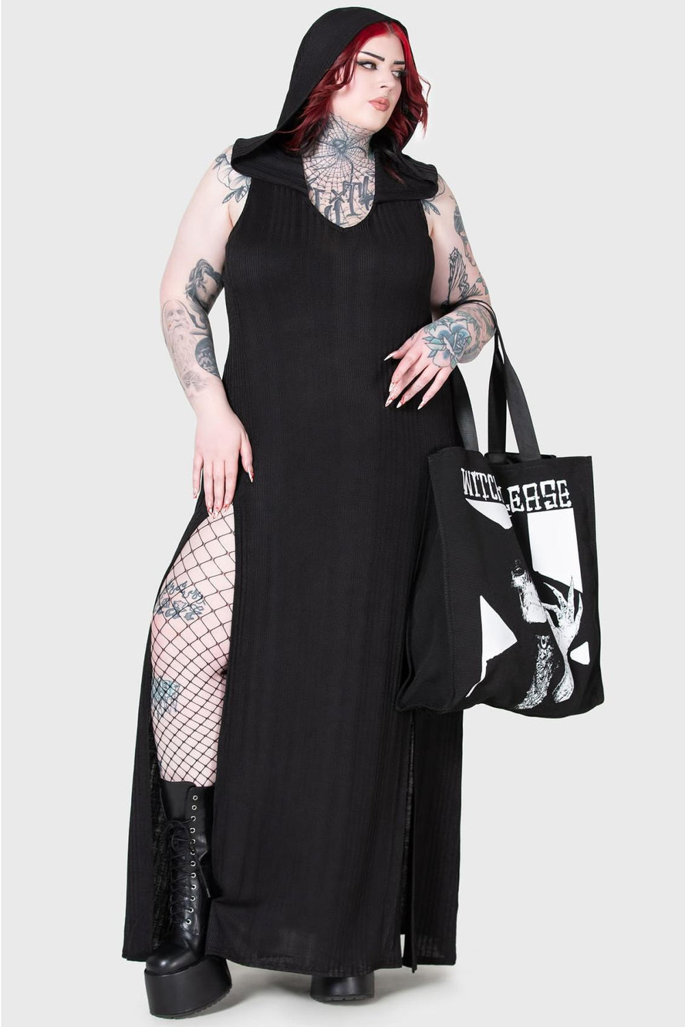 Women Maxi | Killstar Hexin Hooded Dress