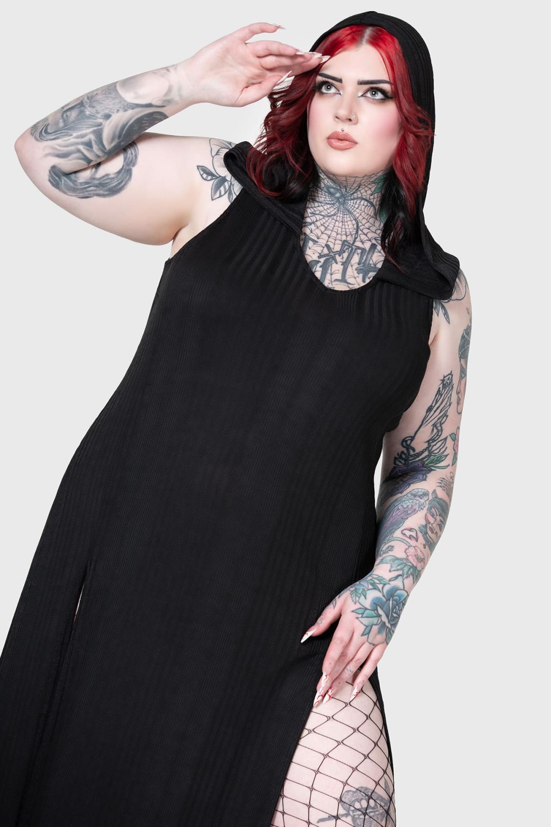 Women Maxi | Killstar Hexin Hooded Dress