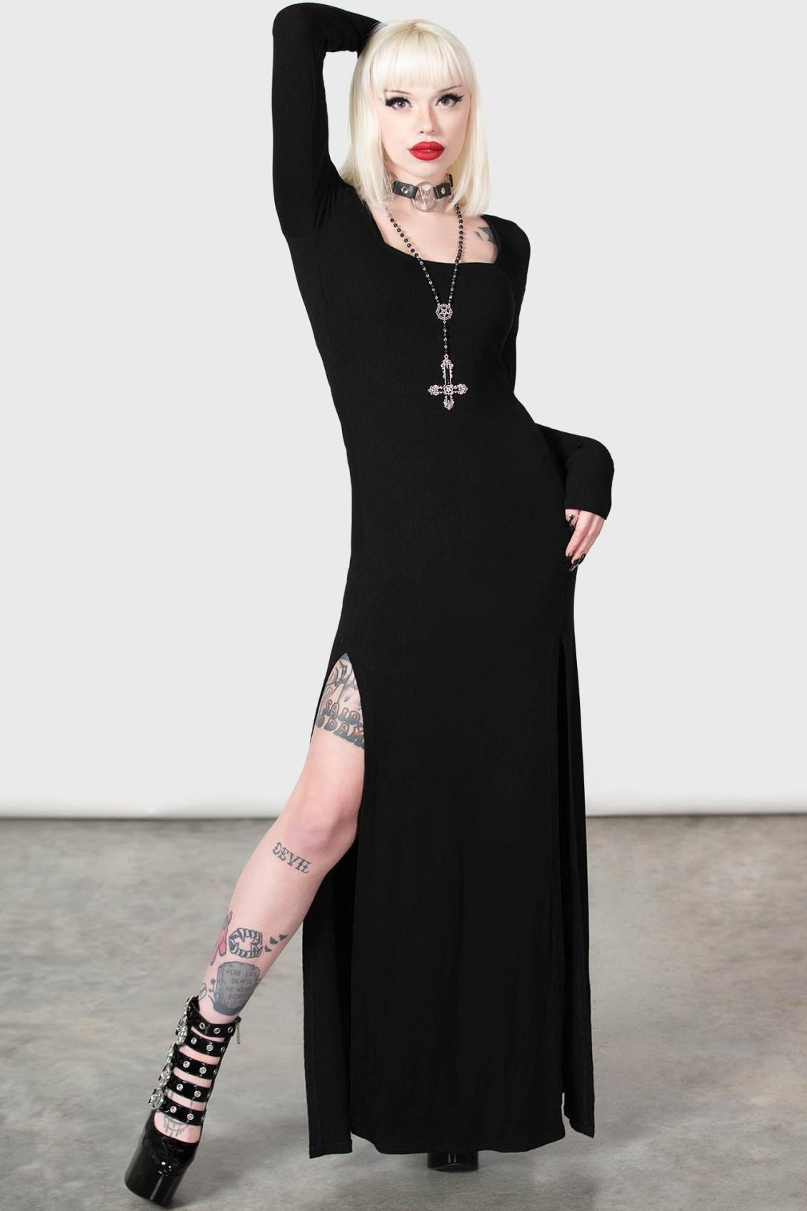 Women Maxi | Killstar Lilith&#039;s Rage Long Sleeve Dress