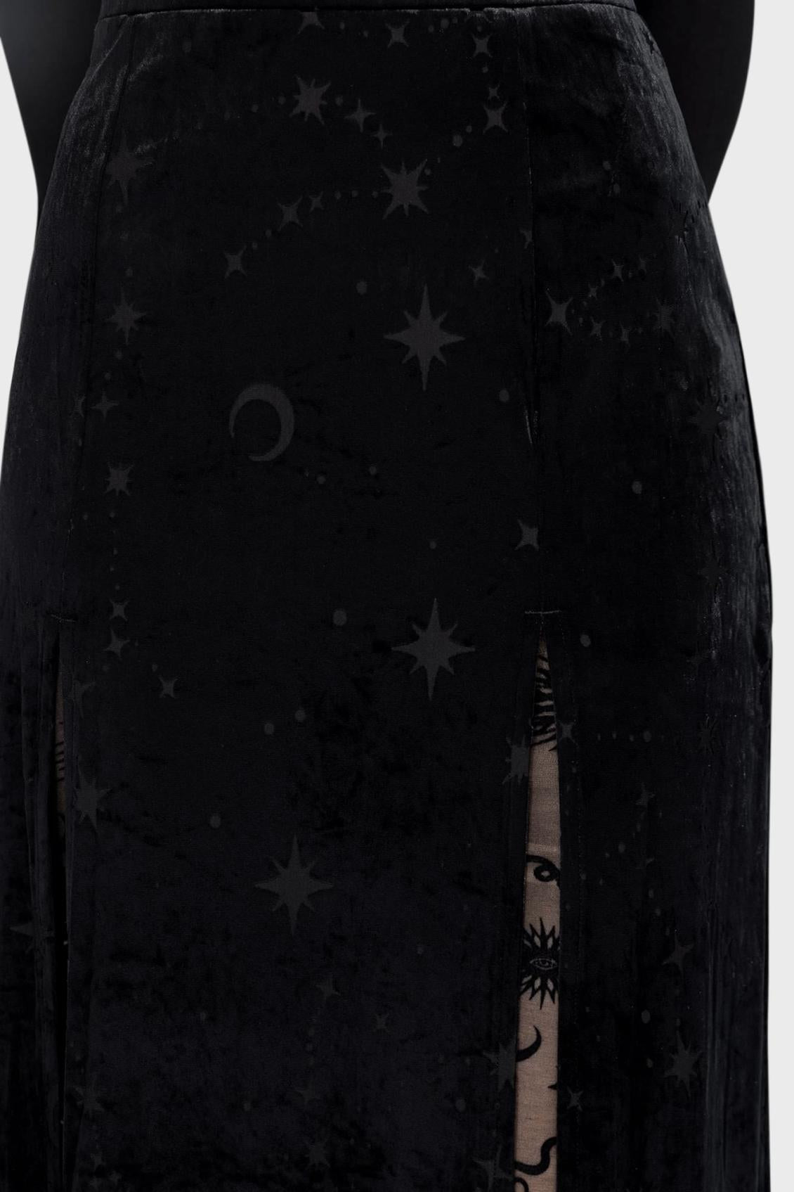 Women Maxi Skirts | Killstar Coma Star Maxi Skirt