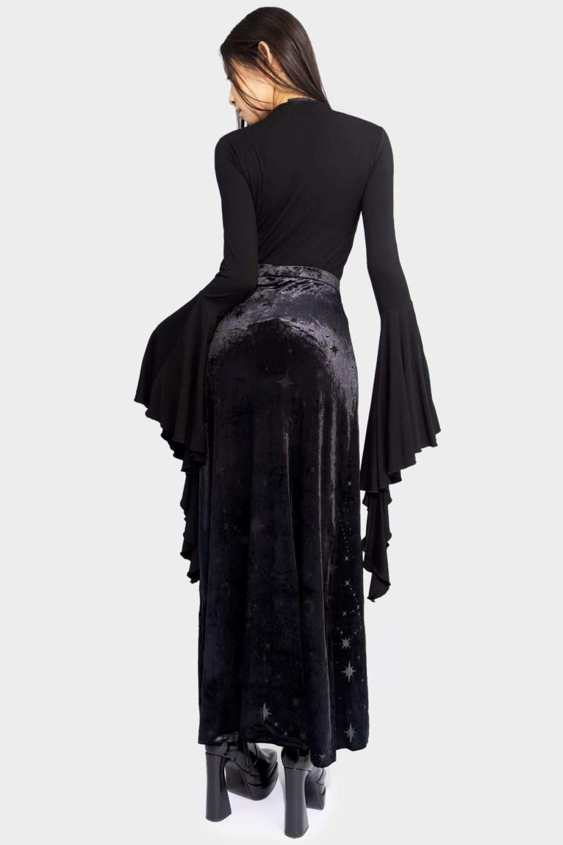 Women Maxi Skirts | Killstar Coma Star Maxi Skirt