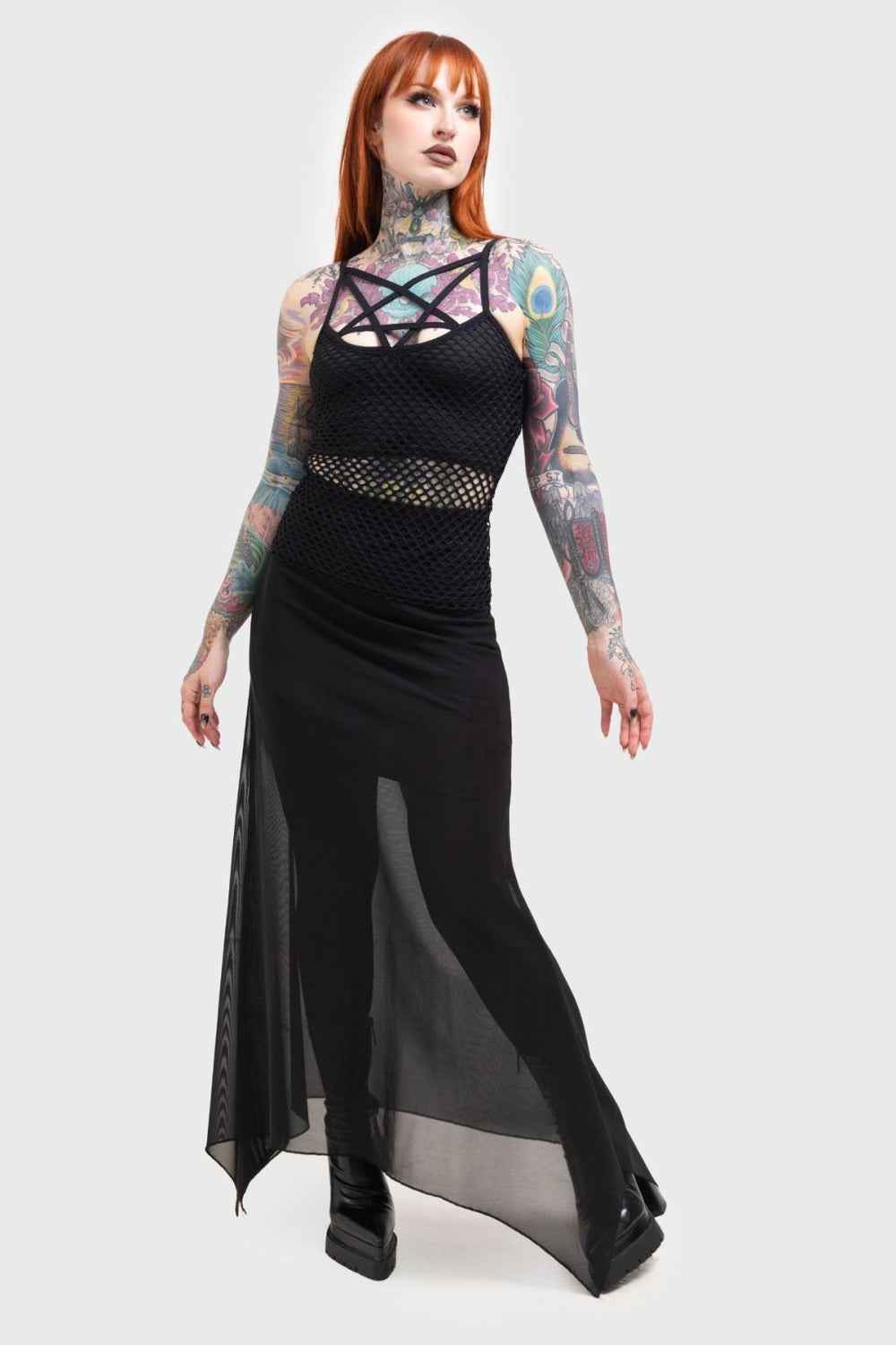 Women Maxi Skirts | Killstar Death Star Maxi Skirt