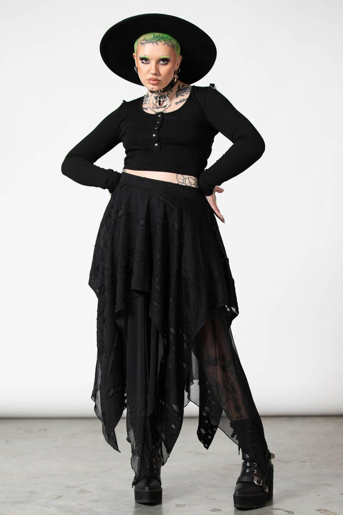 Women Maxi Skirts | Killstar Death Valley Skirt