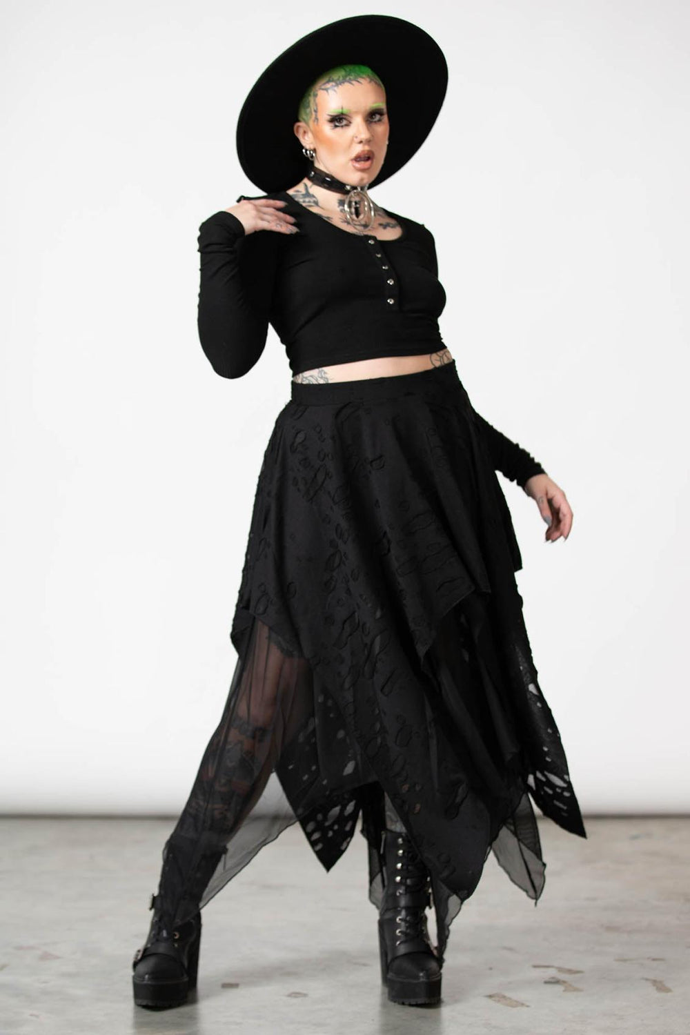 Women Maxi Skirts | Killstar Death Valley Skirt