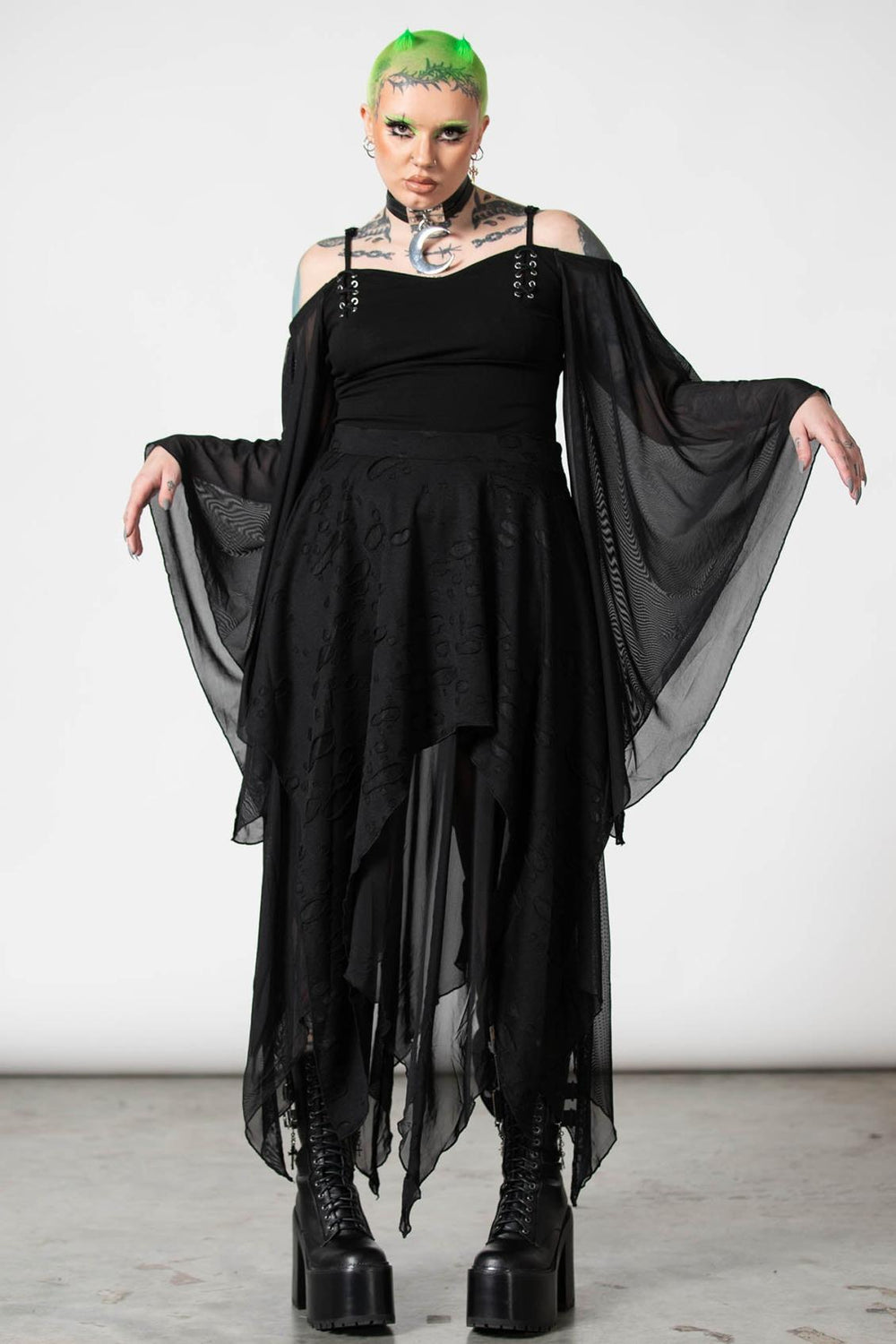Women Maxi Skirts | Killstar Death Valley Skirt