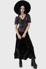 Women Maxi Skirts | Killstar Gatalea Skirt