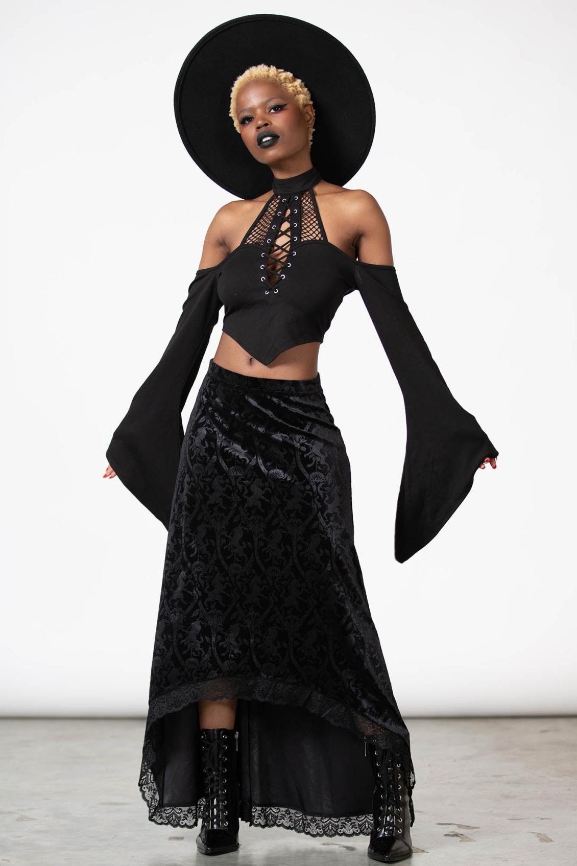 Women Maxi Skirts | Killstar Grailed Maxi Skirt [B]