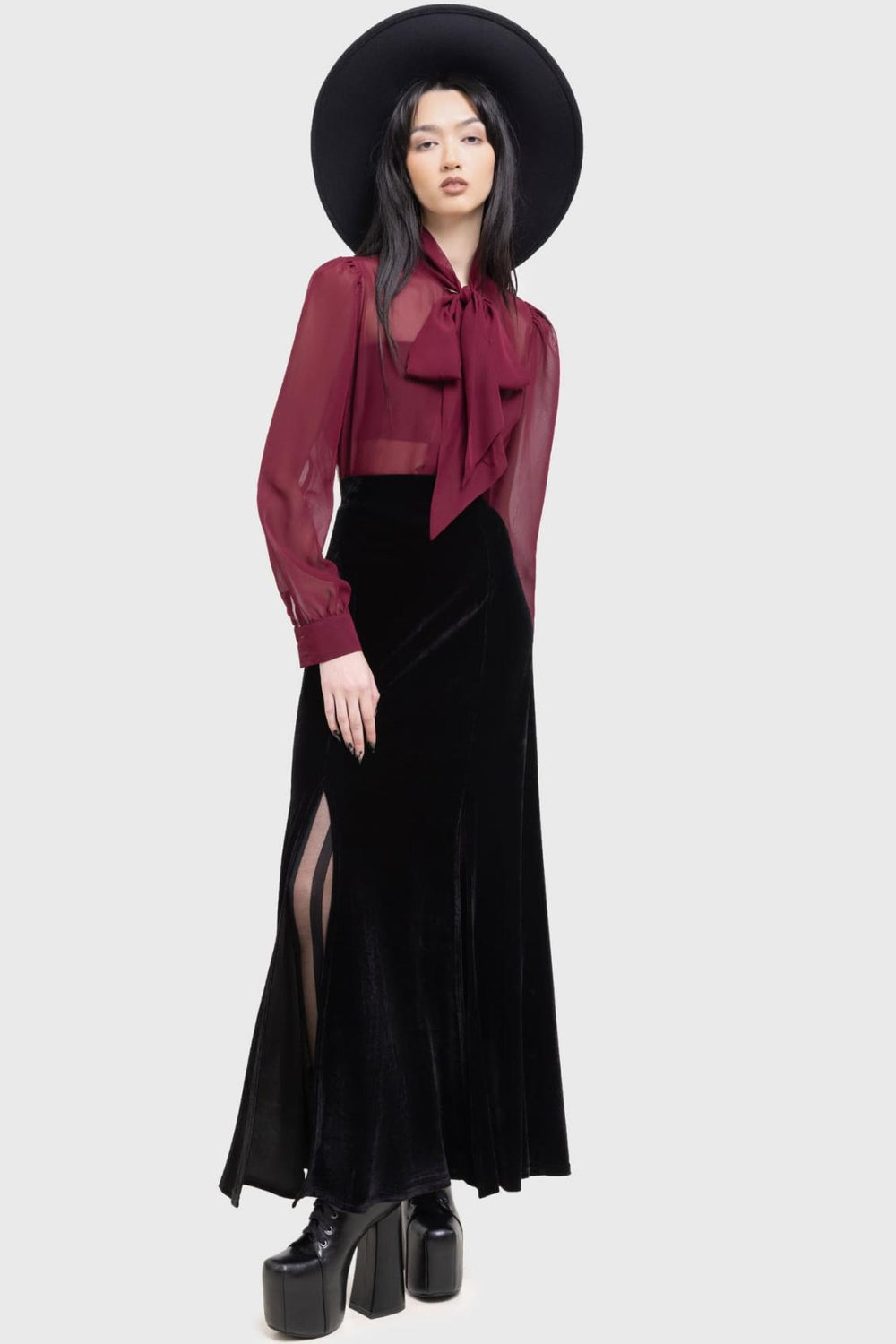 Women Maxi Skirts | Killstar Void Viper Skirt