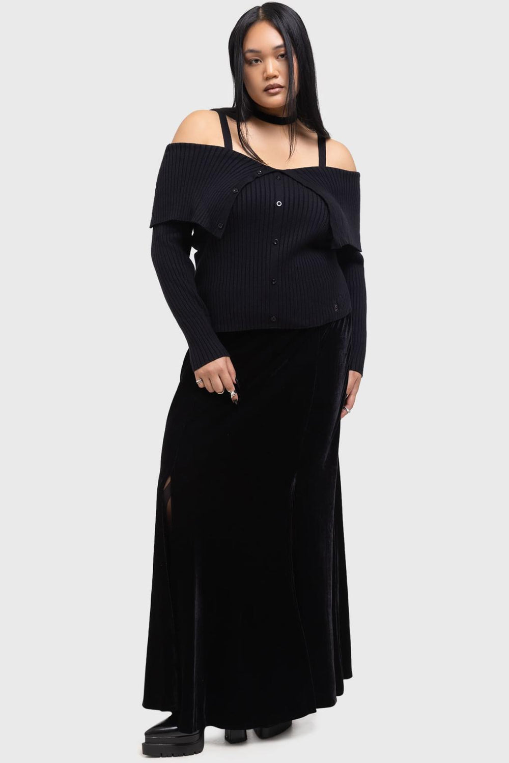 Women Maxi Skirts | Killstar Void Viper Skirt