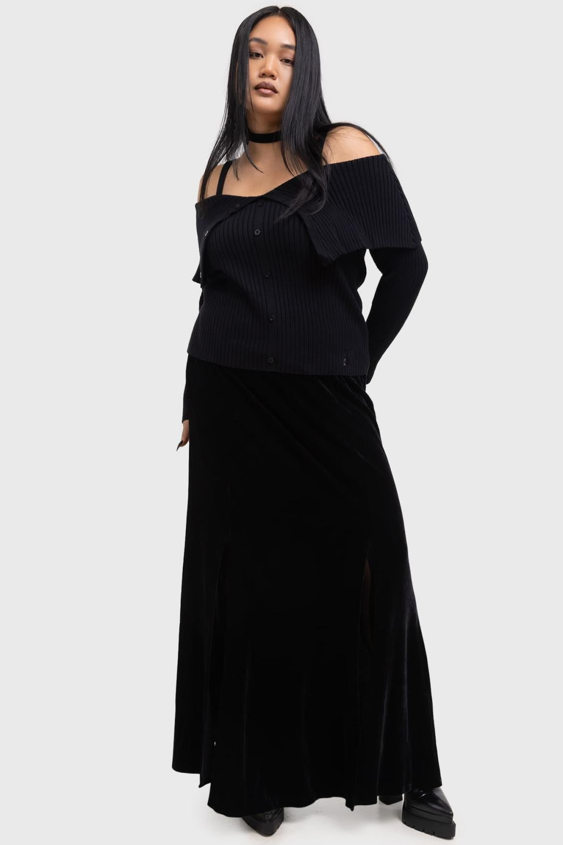 Women Maxi Skirts | Killstar Void Viper Skirt