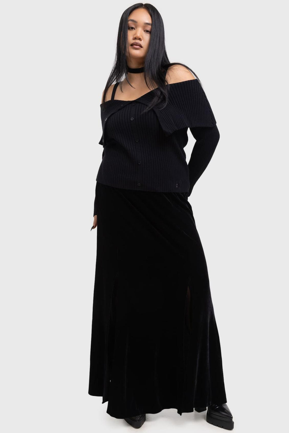 Women Maxi Skirts | Killstar Void Viper Skirt