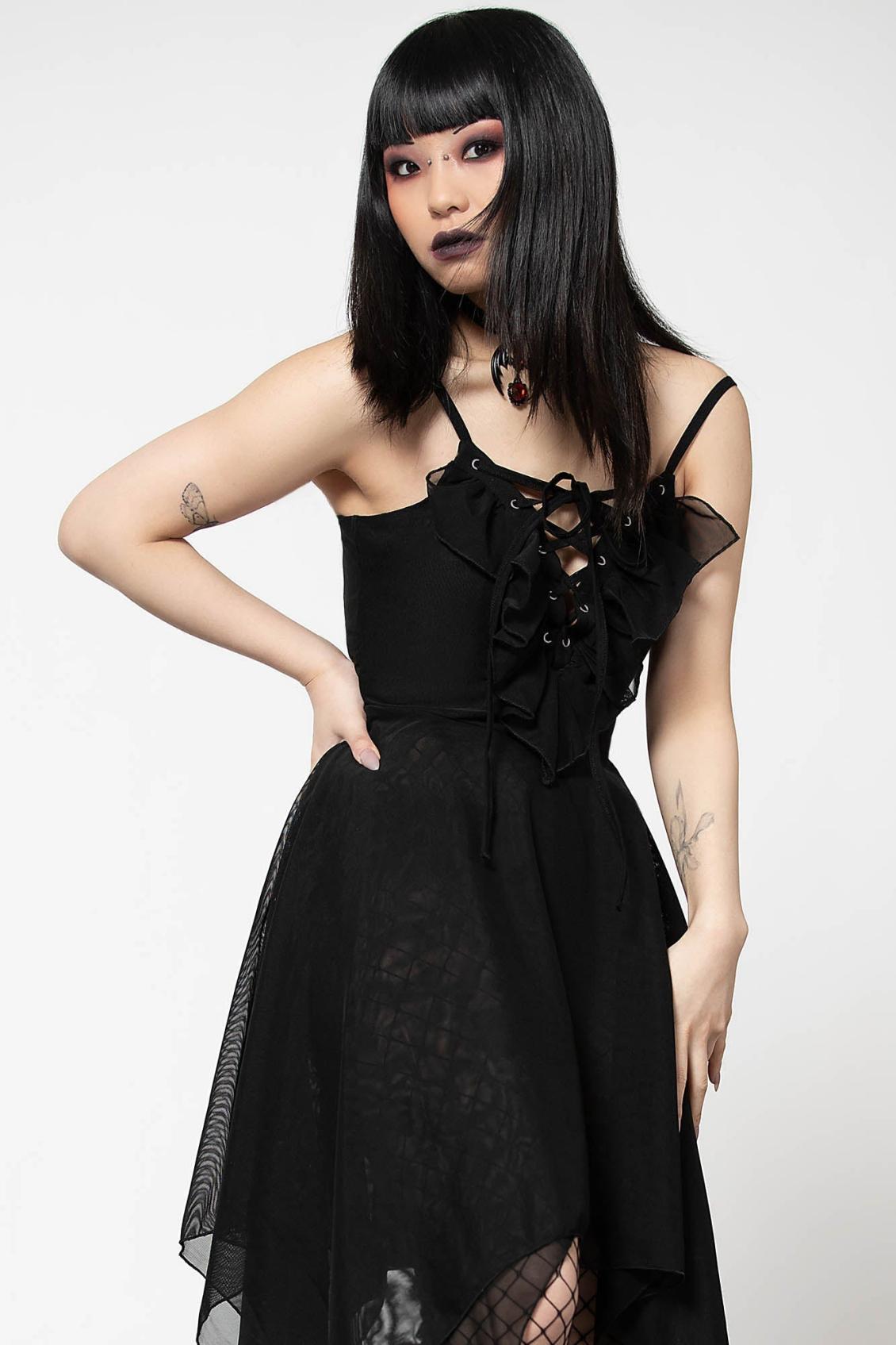 Women Midi | Killstar Anshee Lace-Up Dress