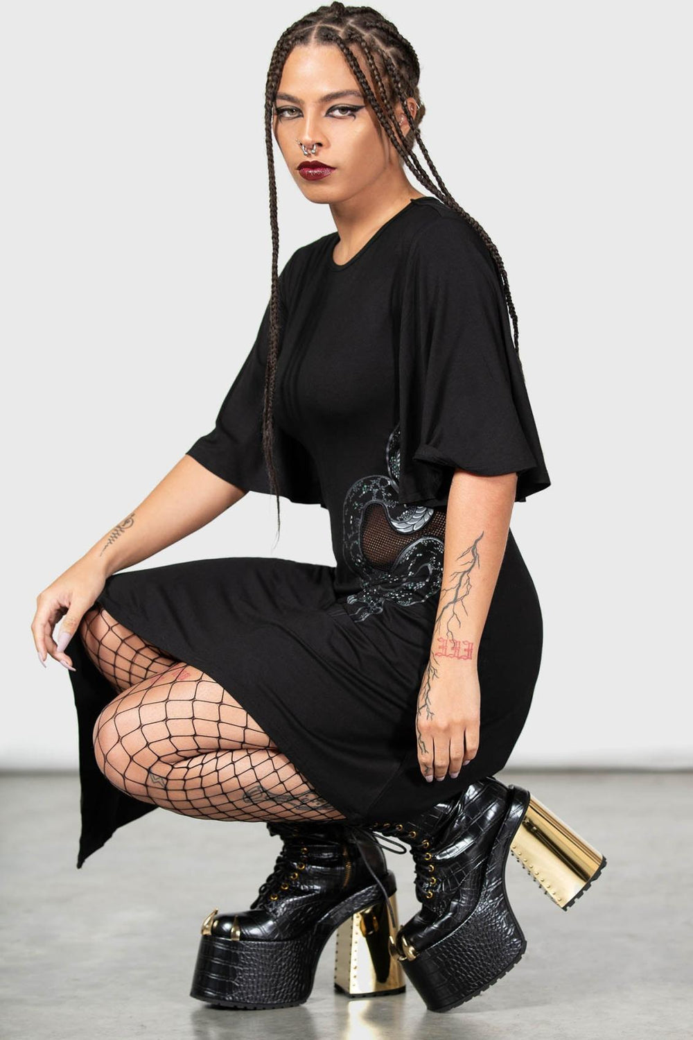 Women Midi | Killstar Maple Asymmetric Dress