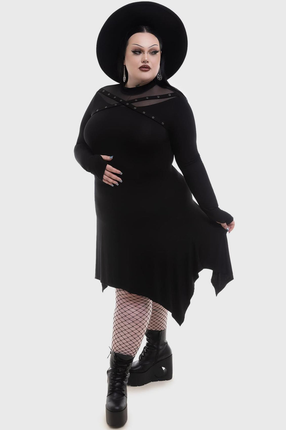 Women Midi | Killstar Midnight Riot Dress