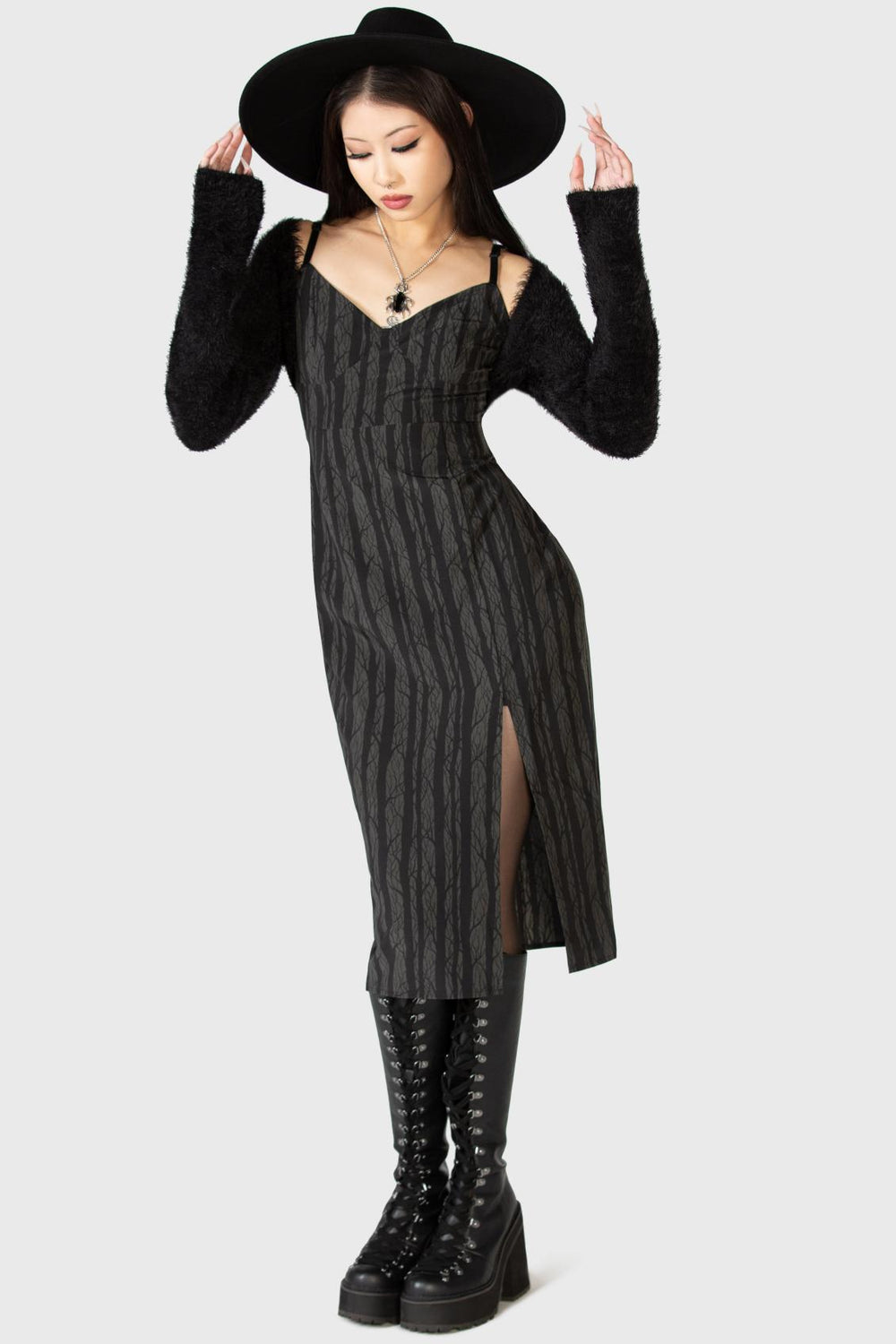 Women Midi | Killstar Moonlit Bloom Slip Dress