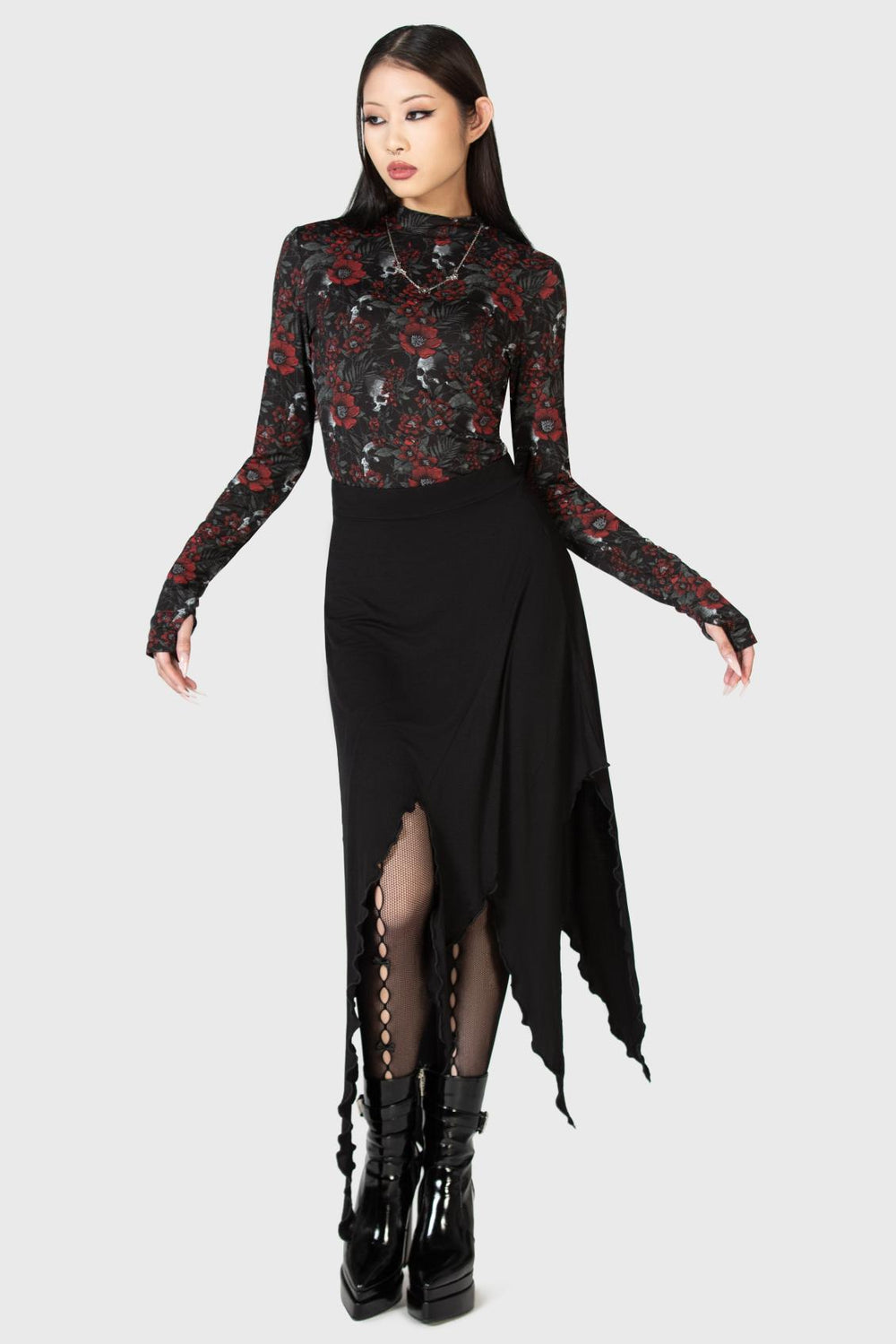 Women Midi Skirts | Killstar Creeping Willow Midi Skirt