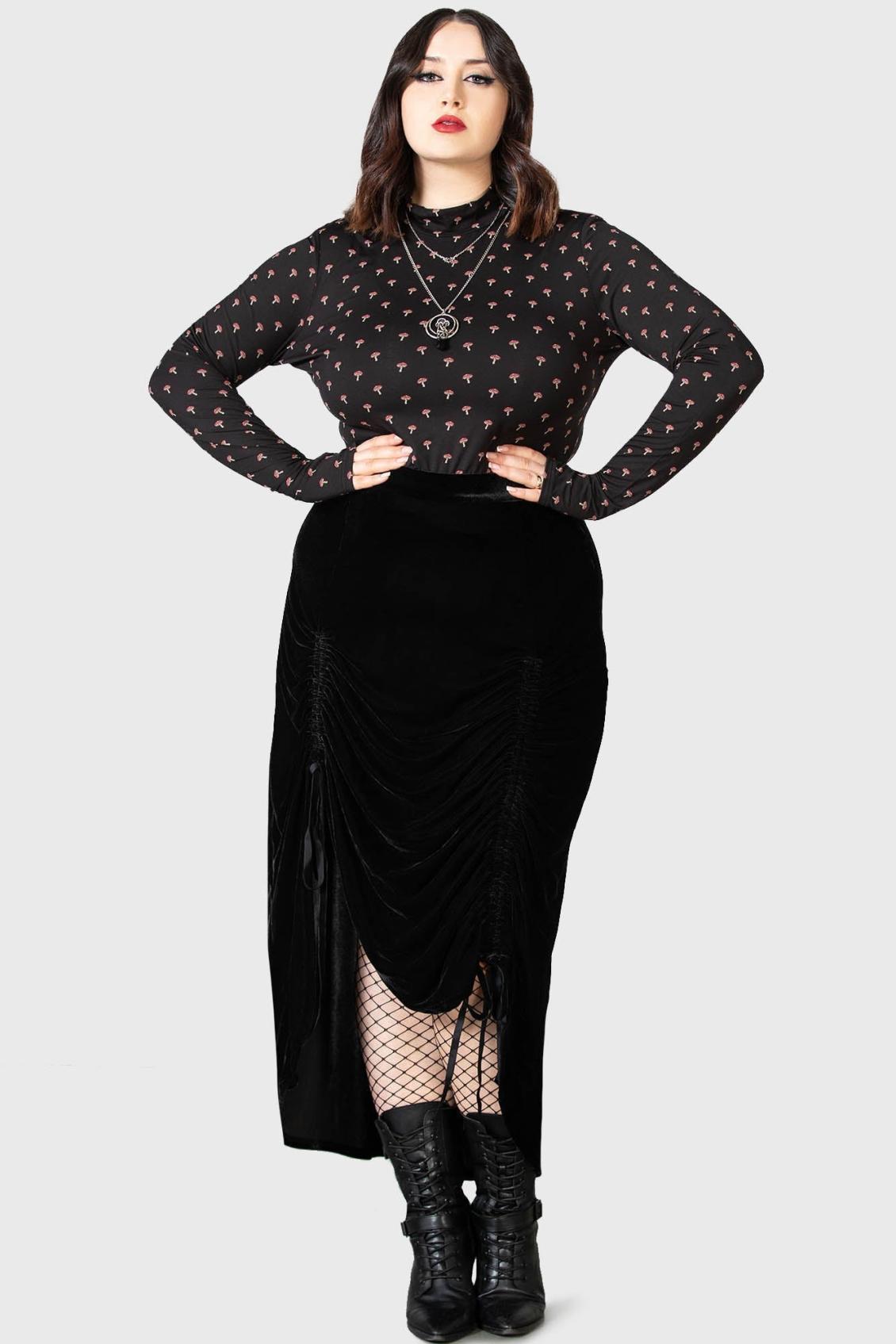 Women Midi Skirts | Killstar Daldina Midi Skirt