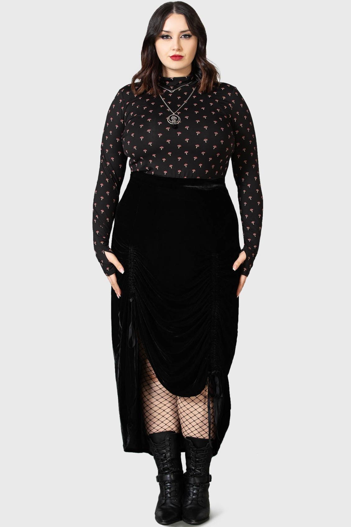 Women Midi Skirts | Killstar Daldina Midi Skirt