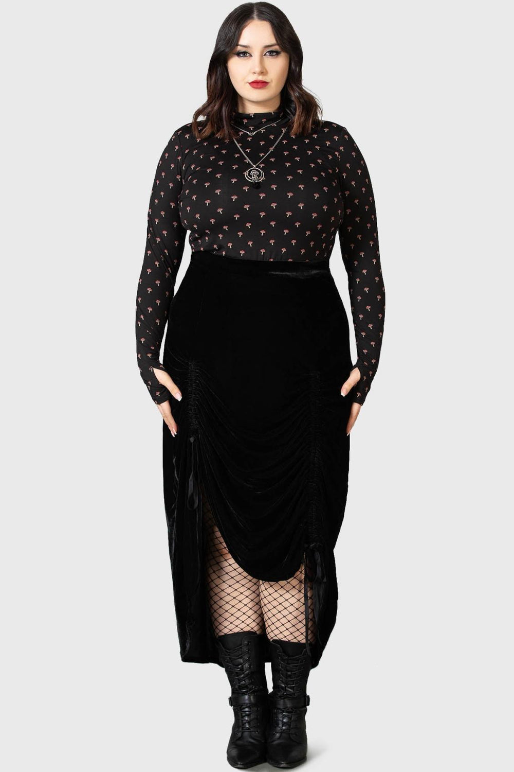 Women Midi Skirts | Killstar Daldina Midi Skirt