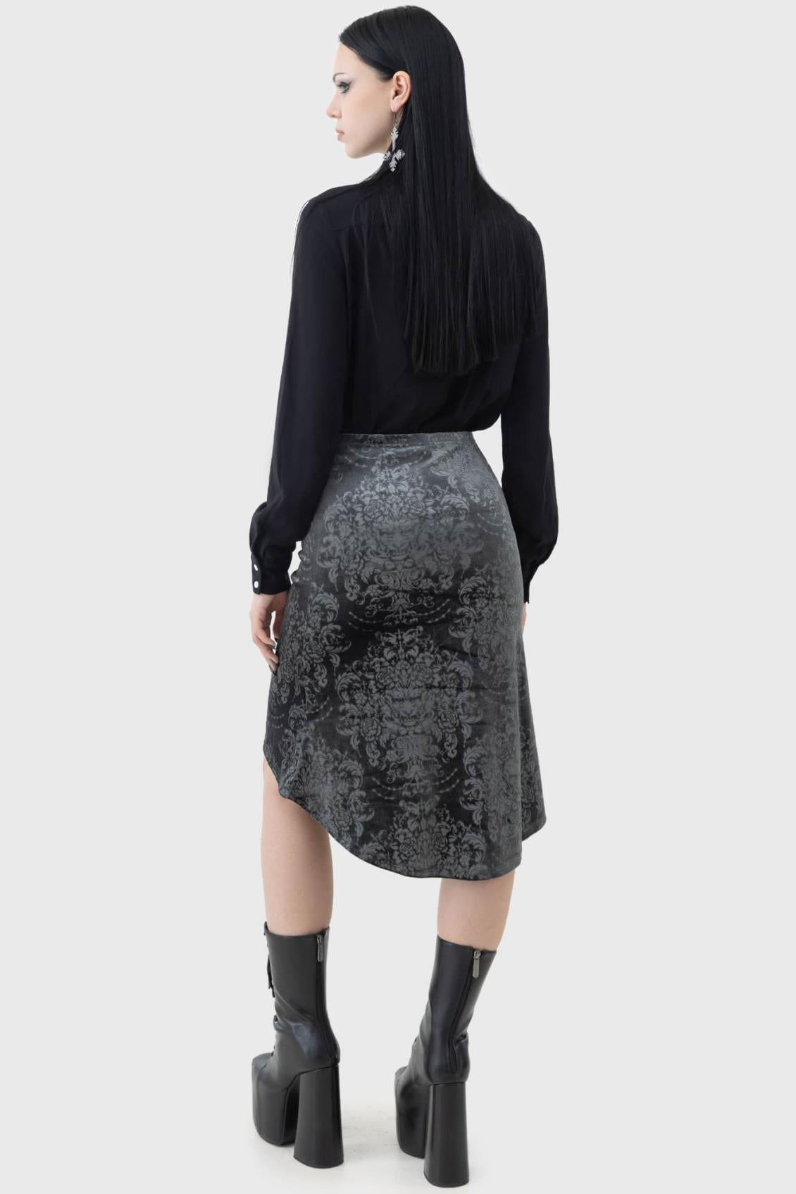 Women Midi Skirts | Killstar Haunted Lover Midi Skirt