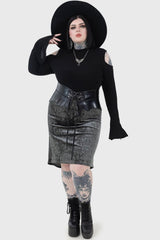 Women Midi Skirts | Killstar Haunted Lover Midi Skirt