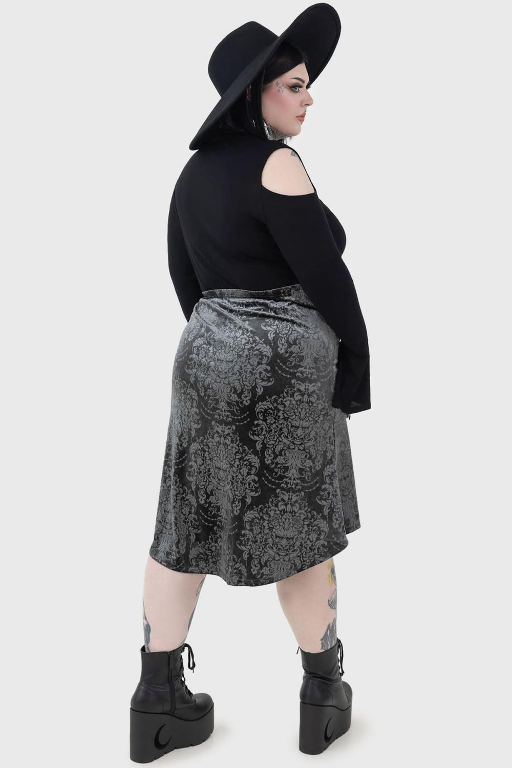 Women Midi Skirts | Killstar Haunted Lover Midi Skirt