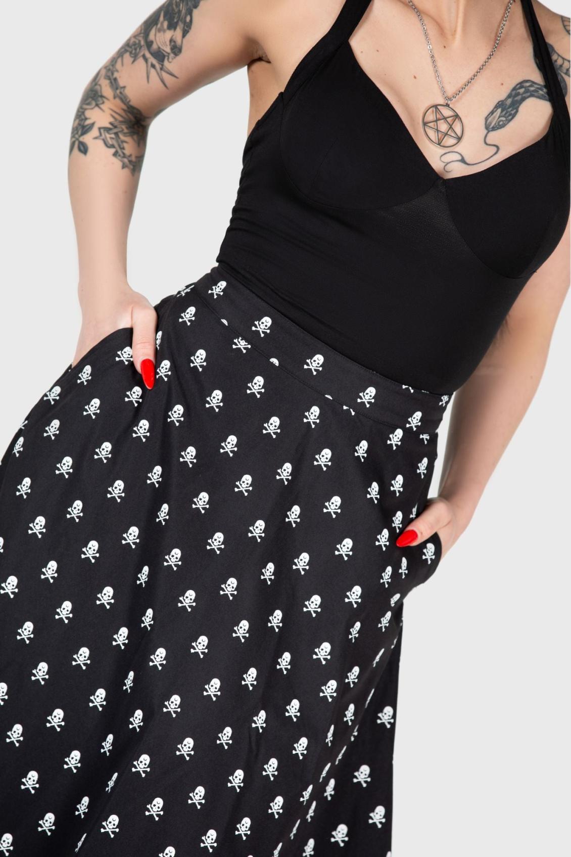 Women Midi Skirts | Killstar Lay Dead Midi Skirt