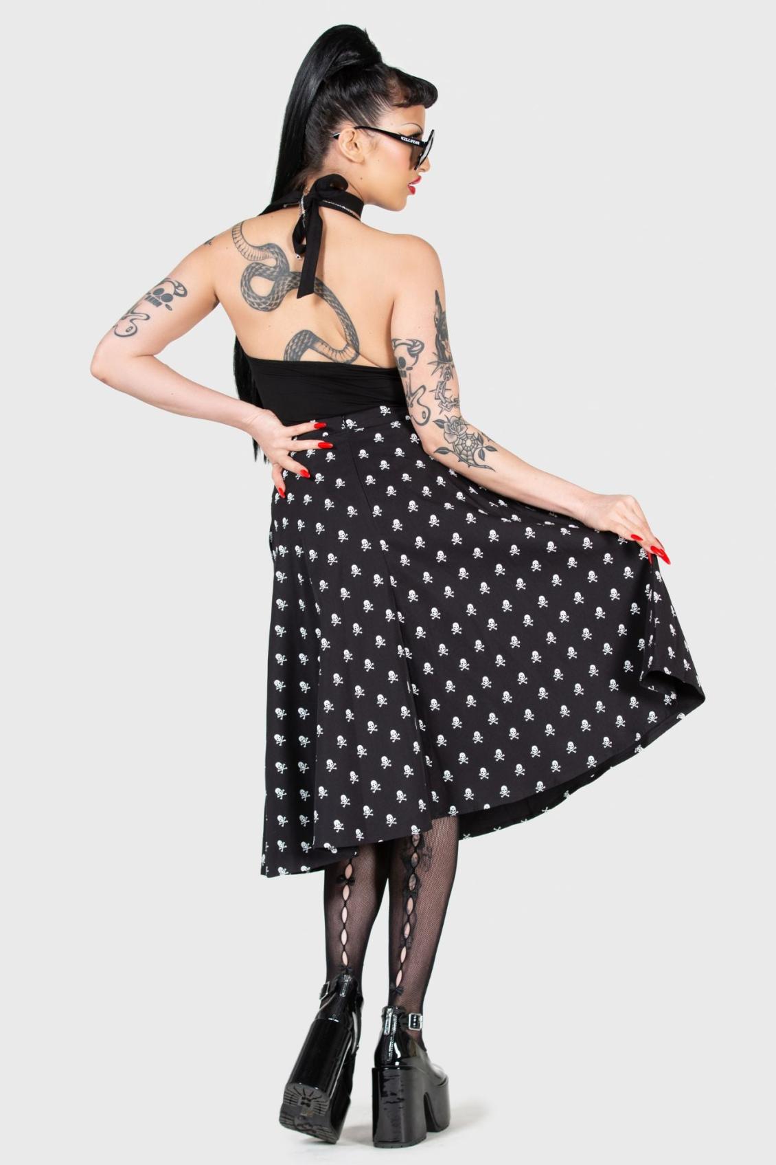 Women Midi Skirts | Killstar Lay Dead Midi Skirt