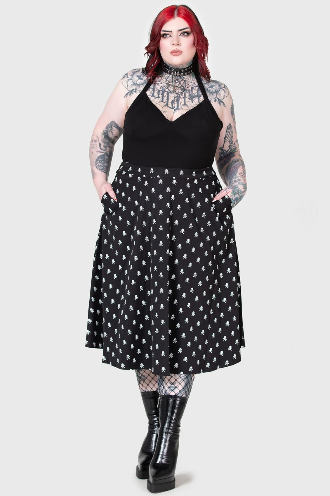 Women Midi Skirts | Killstar Lay Dead Midi Skirt