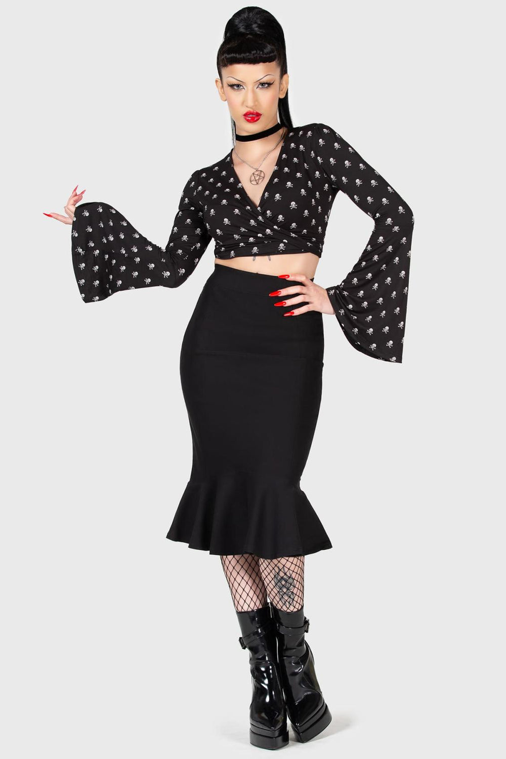 Women Midi Skirts | Killstar Royal Blast Skirt