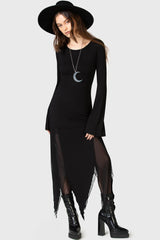 Women Midi Skirts | Killstar The Grimmer The Better Midi Skirt