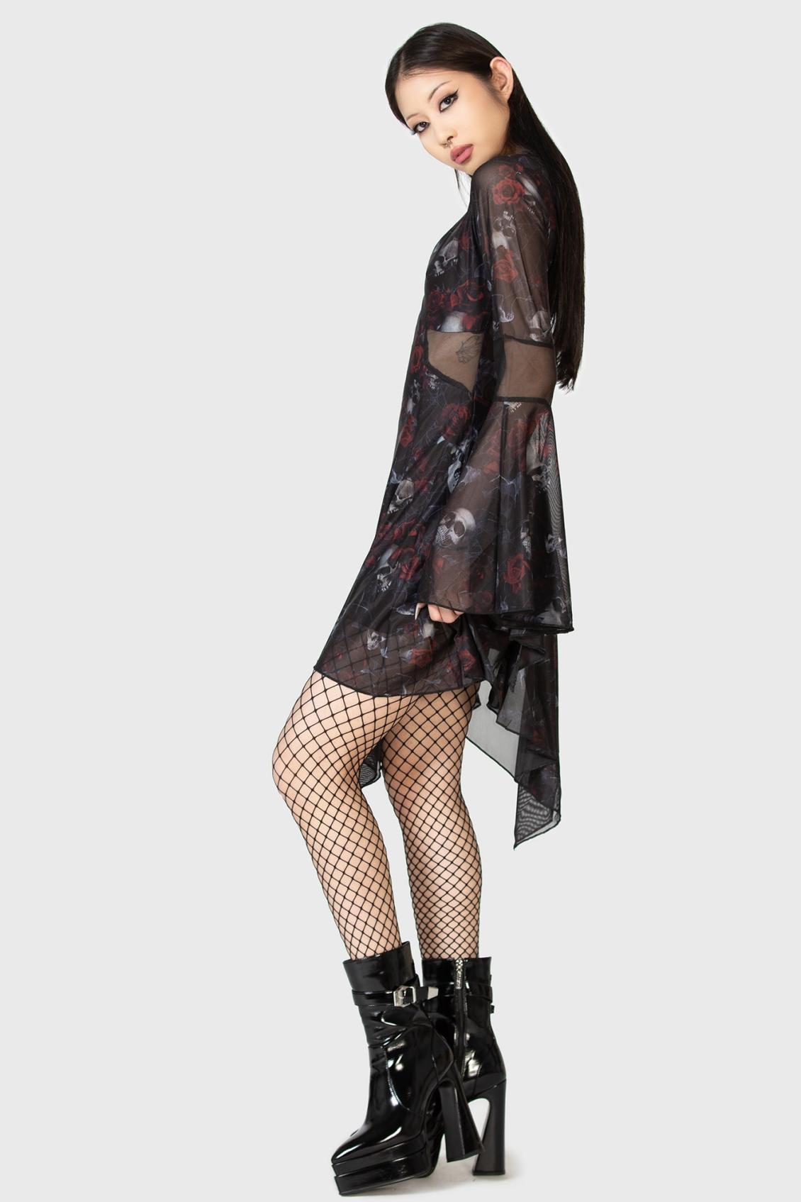 Women Mini | Killstar Bellflora Mesh Dress