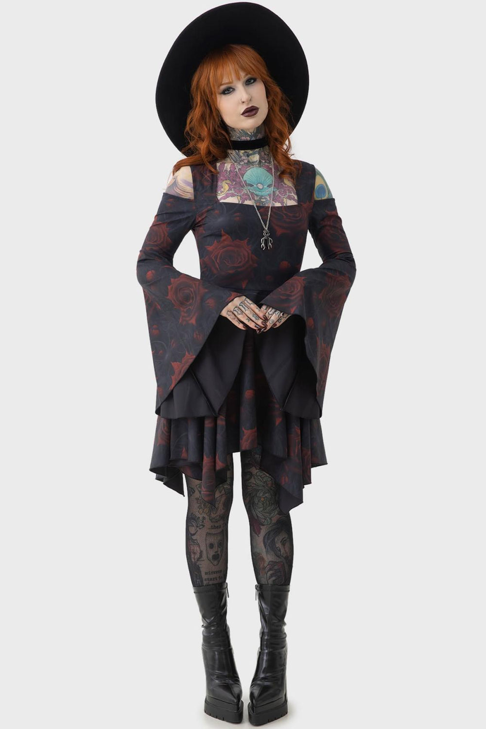 Women Mini | Killstar Blood Rose Mini Dress