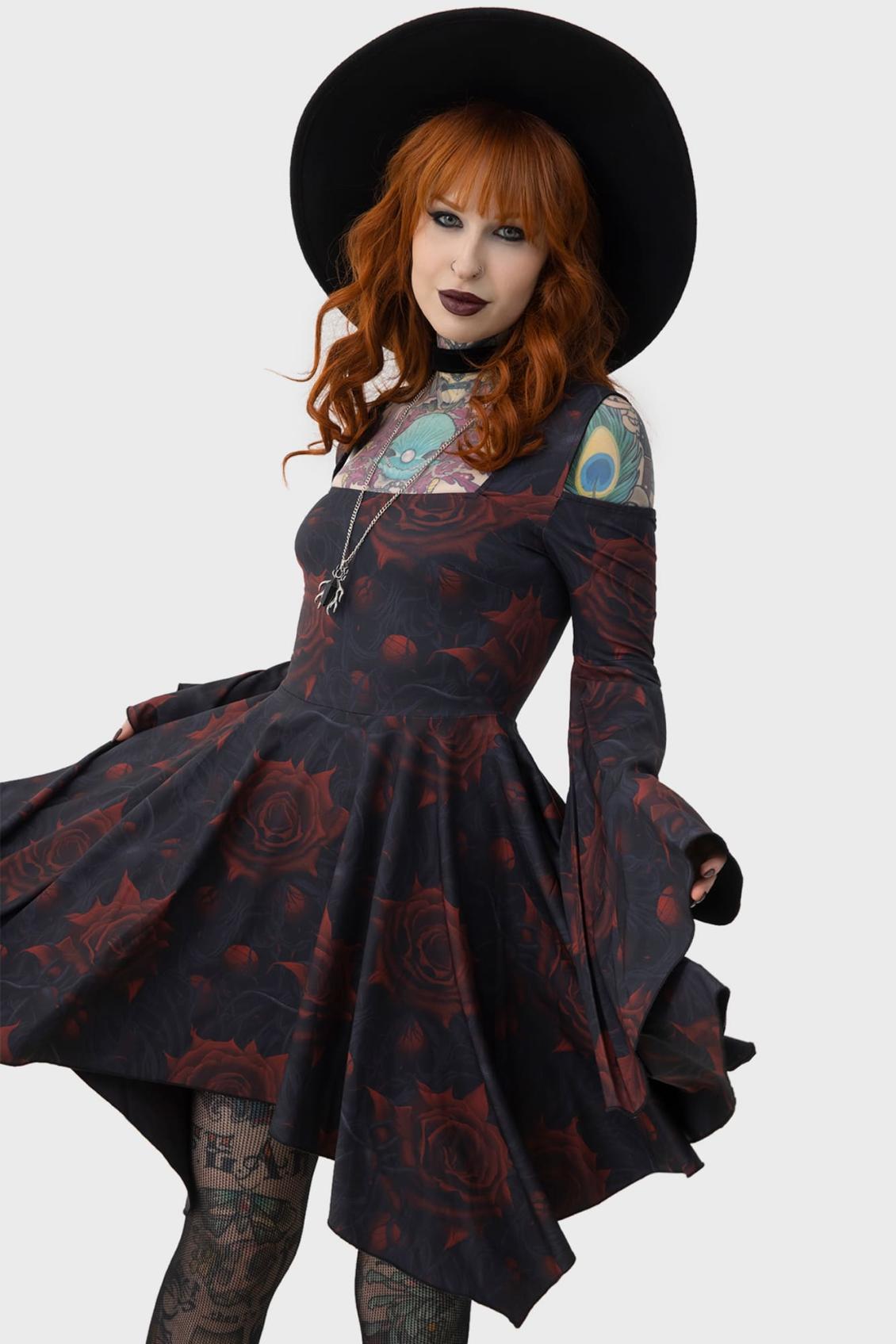 Women Mini | Killstar Blood Rose Mini Dress