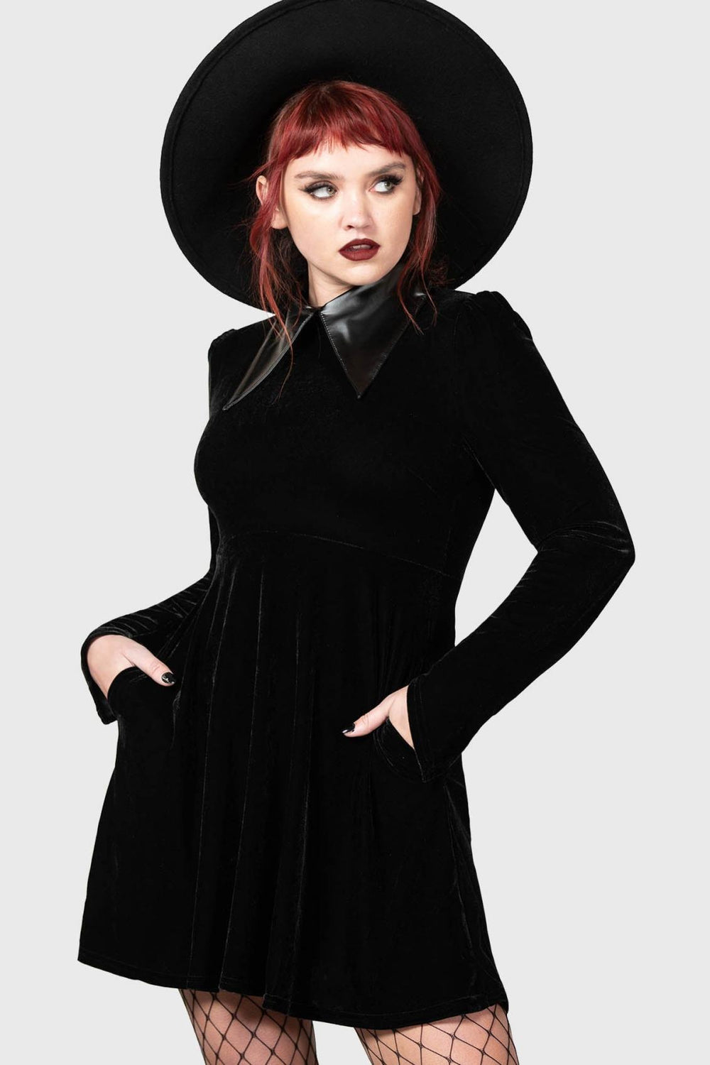 Women Mini | Killstar Cathedral II Skater Dress [B]