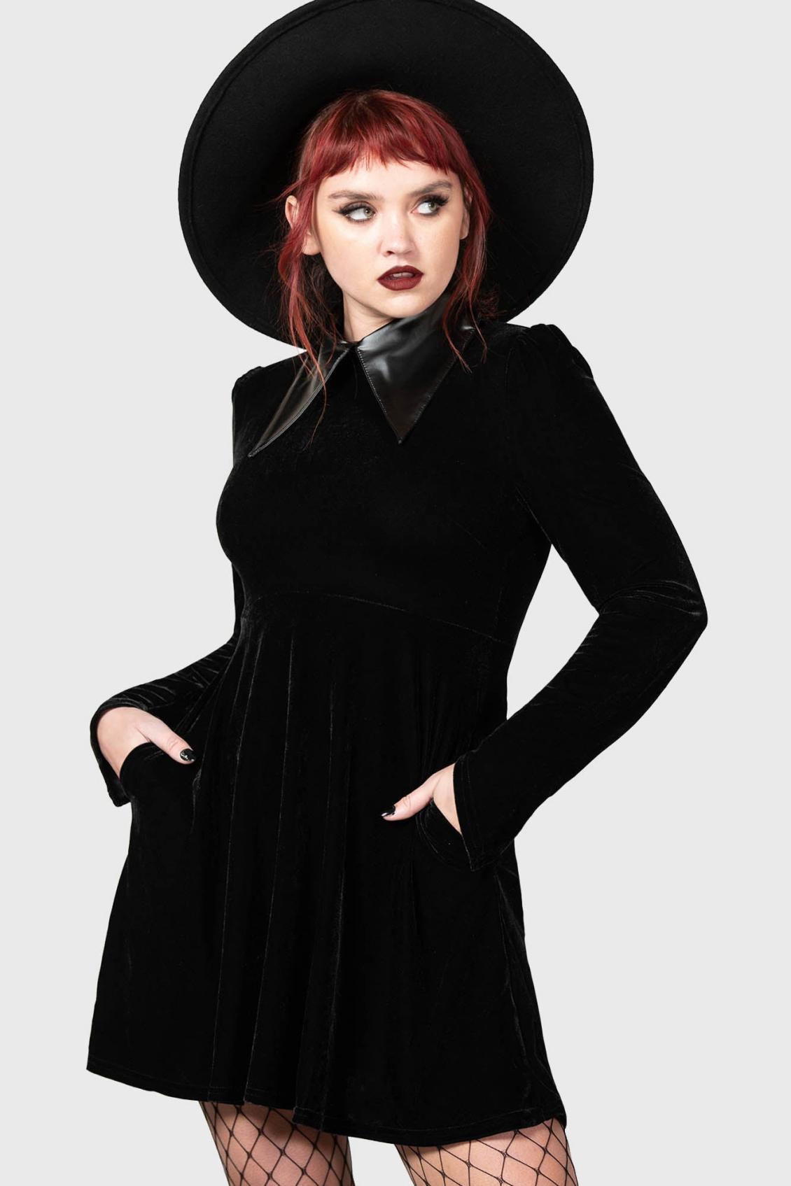 Women Mini | Killstar Cathedral II Skater Dress [B]