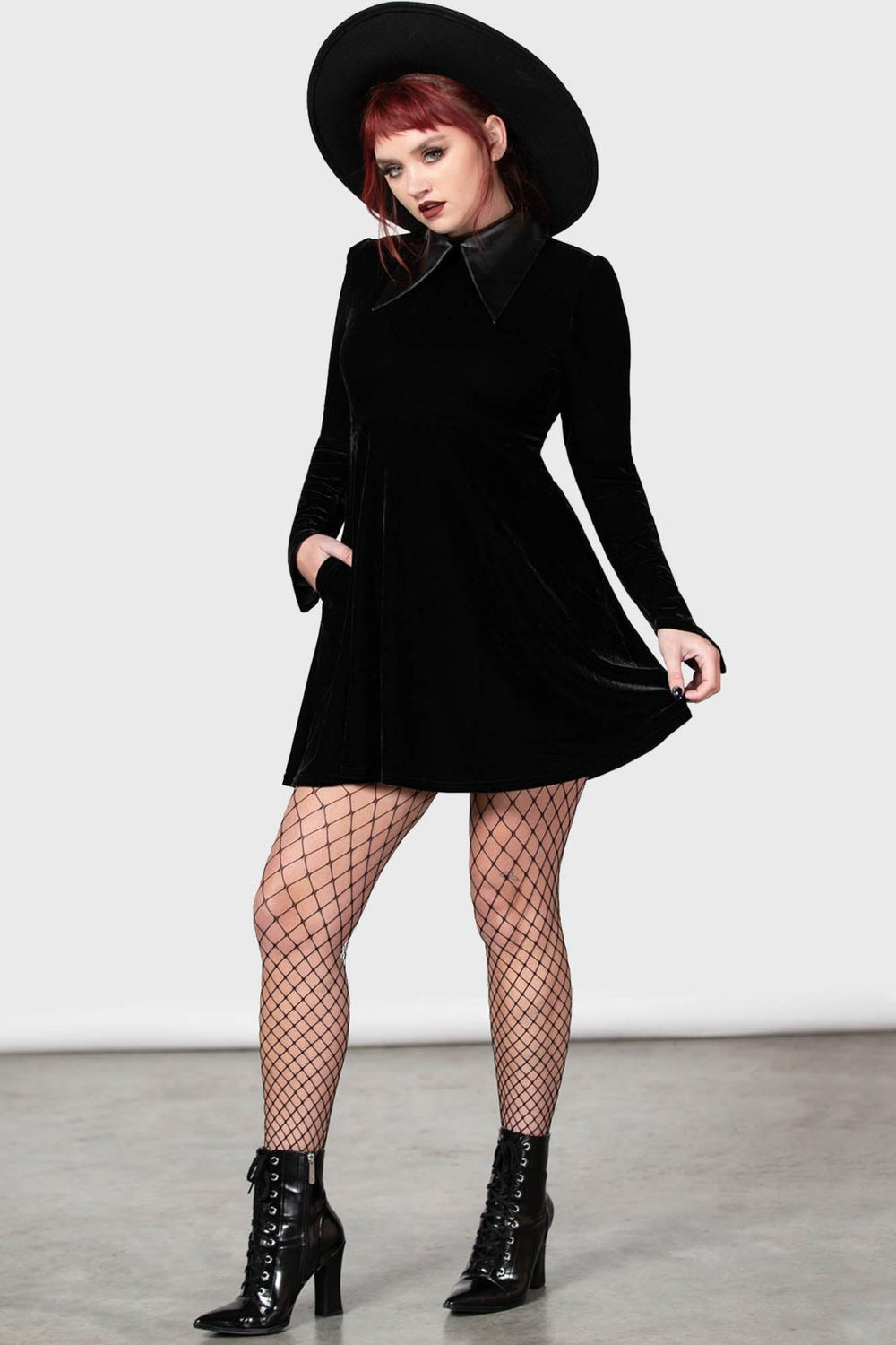 Women Mini | Killstar Cathedral II Skater Dress [B]