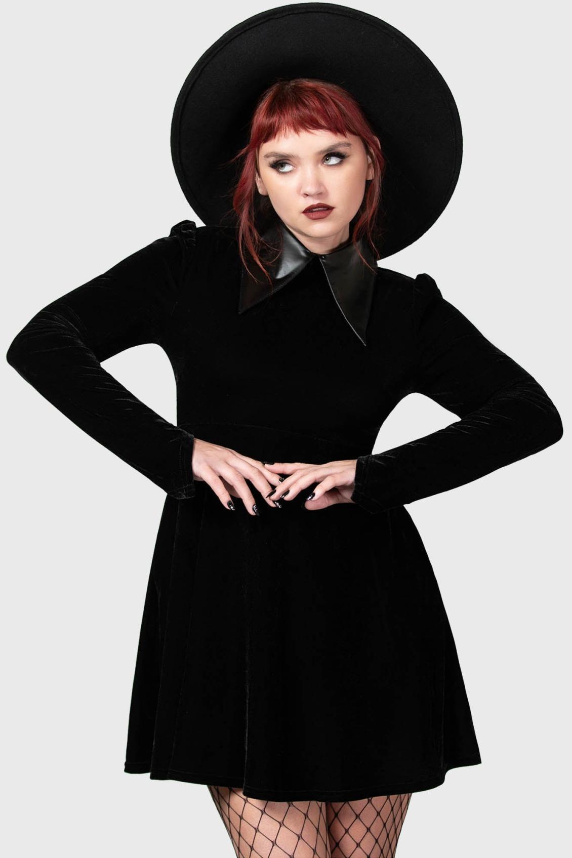 Women Mini | Killstar Cathedral II Skater Dress [B]