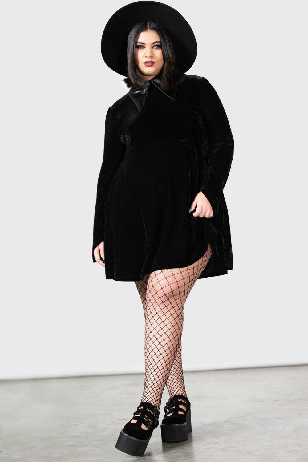Women Mini | Killstar Cathedral II Skater Dress [B]