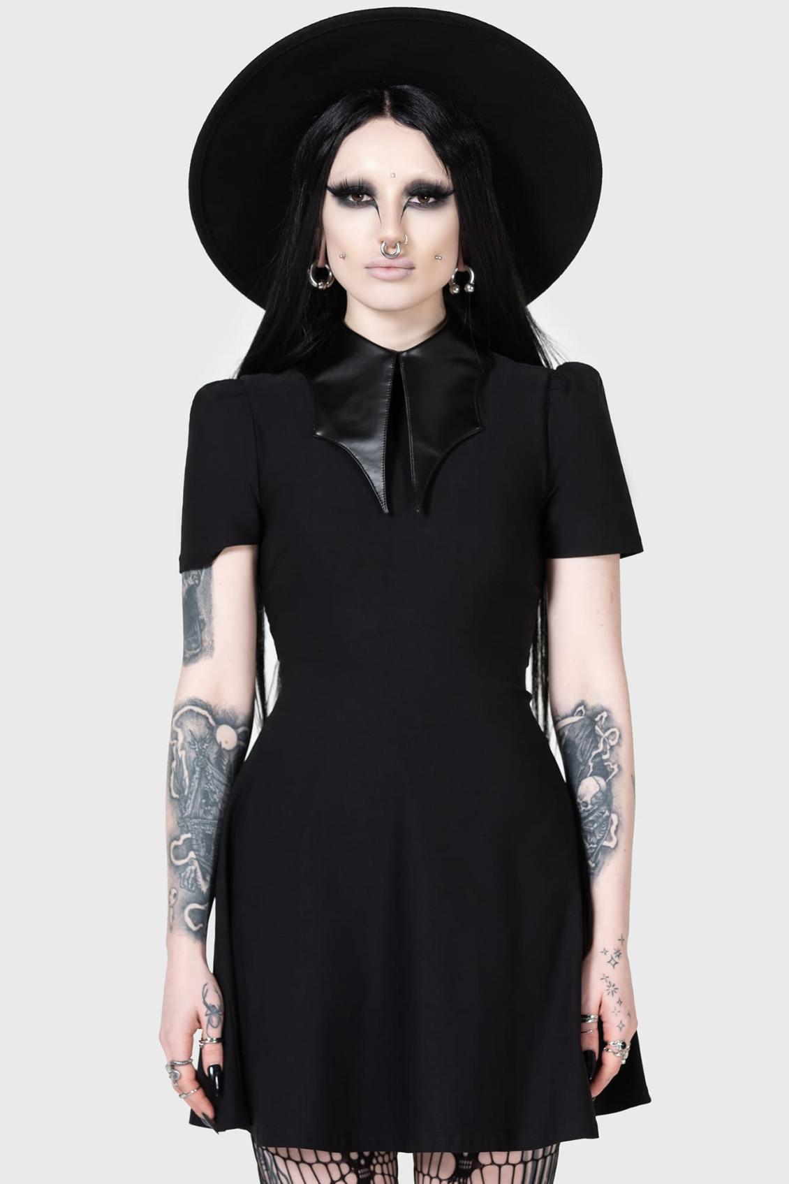 Women Mini | Killstar Chapel Collar Dress