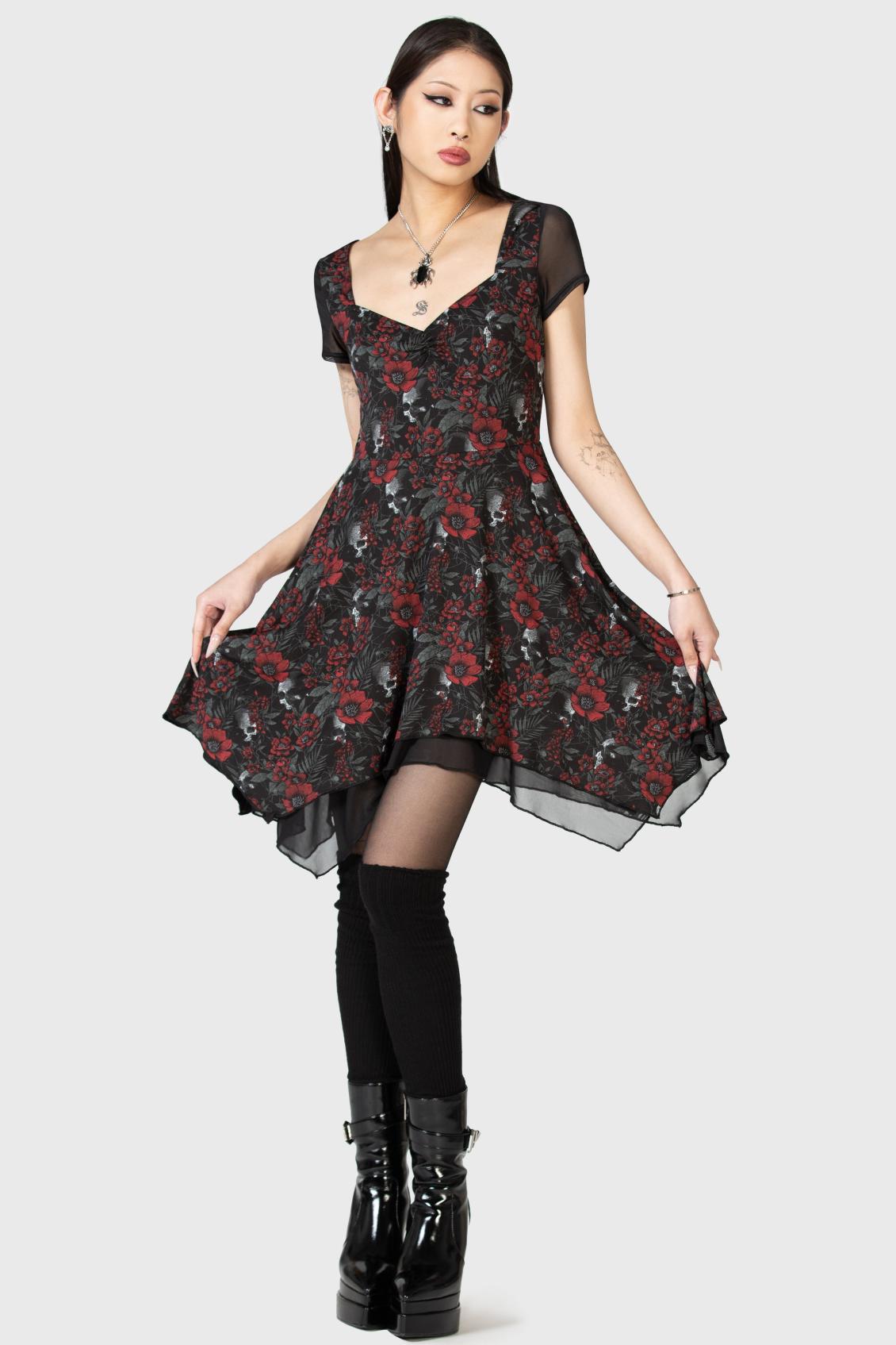 Women Mini | Killstar Crimson Decay Mini Dress