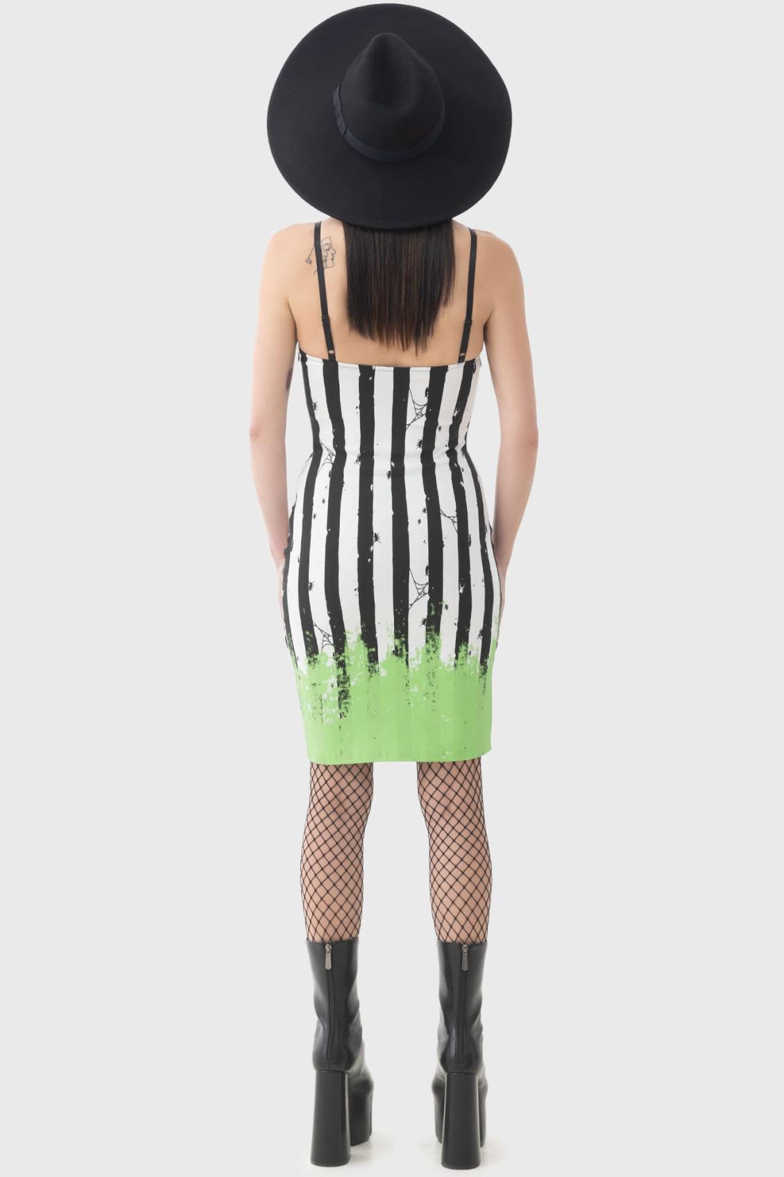 Women Mini | Killstar Distressed Stripe Bodycon Dress