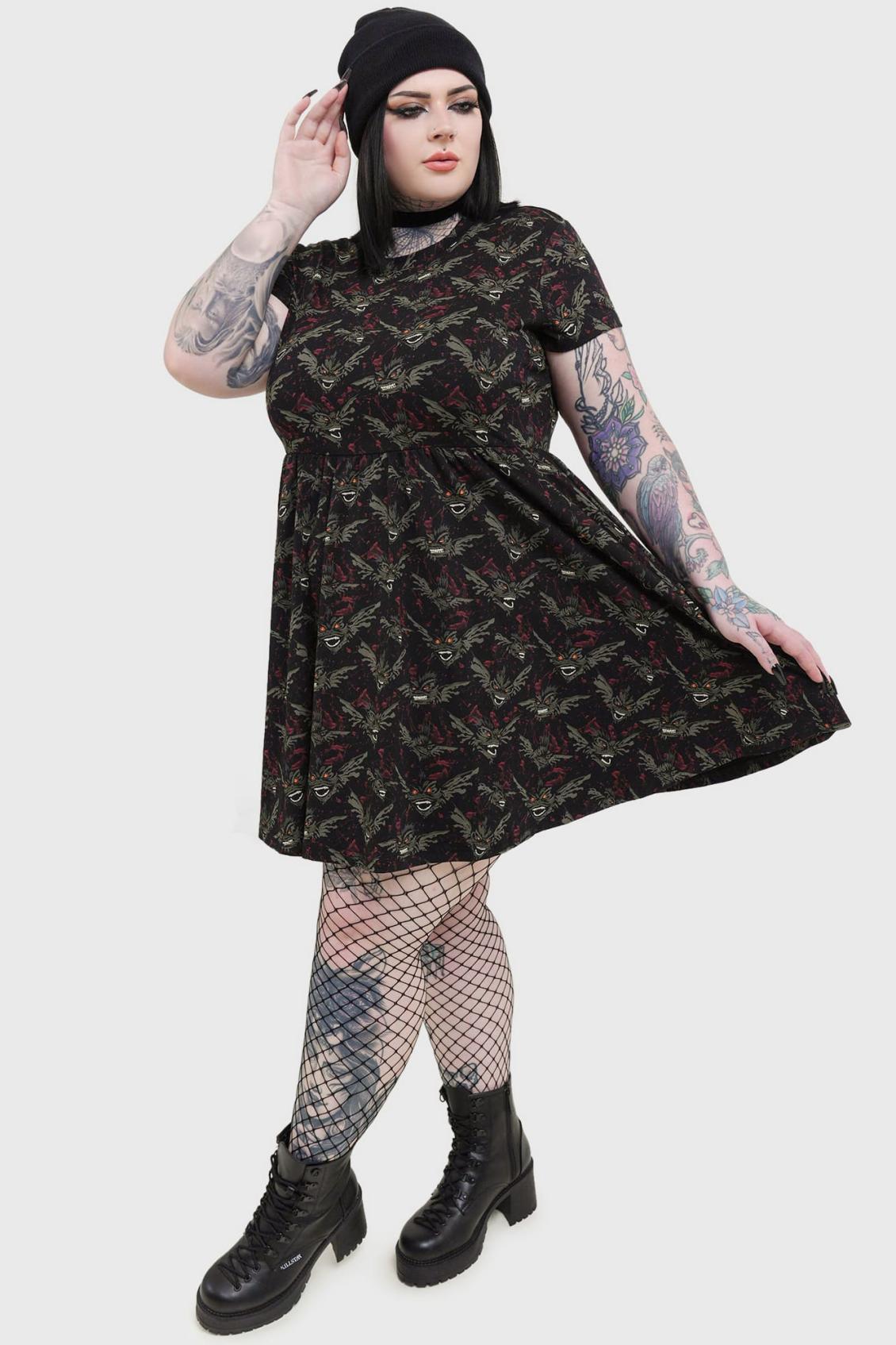 Women Mini | Killstar Gremlins After Midnight Skater Dress