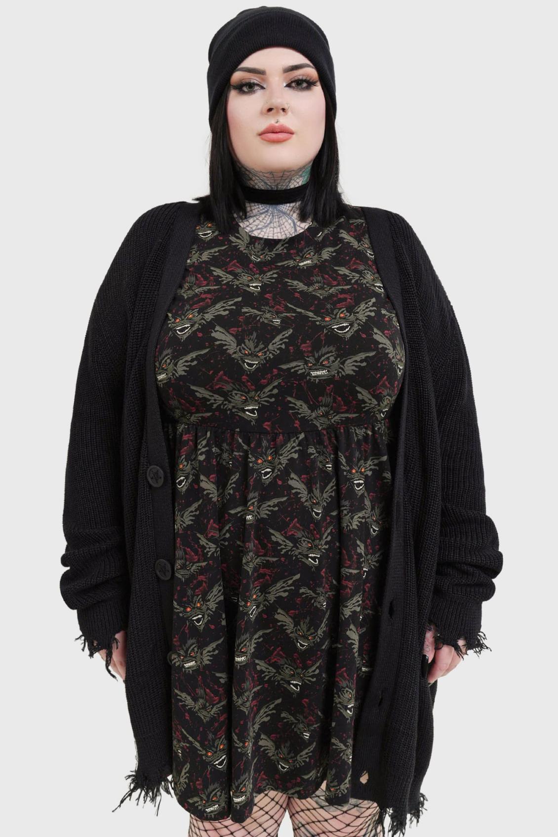 Women Mini | Killstar Gremlins After Midnight Skater Dress