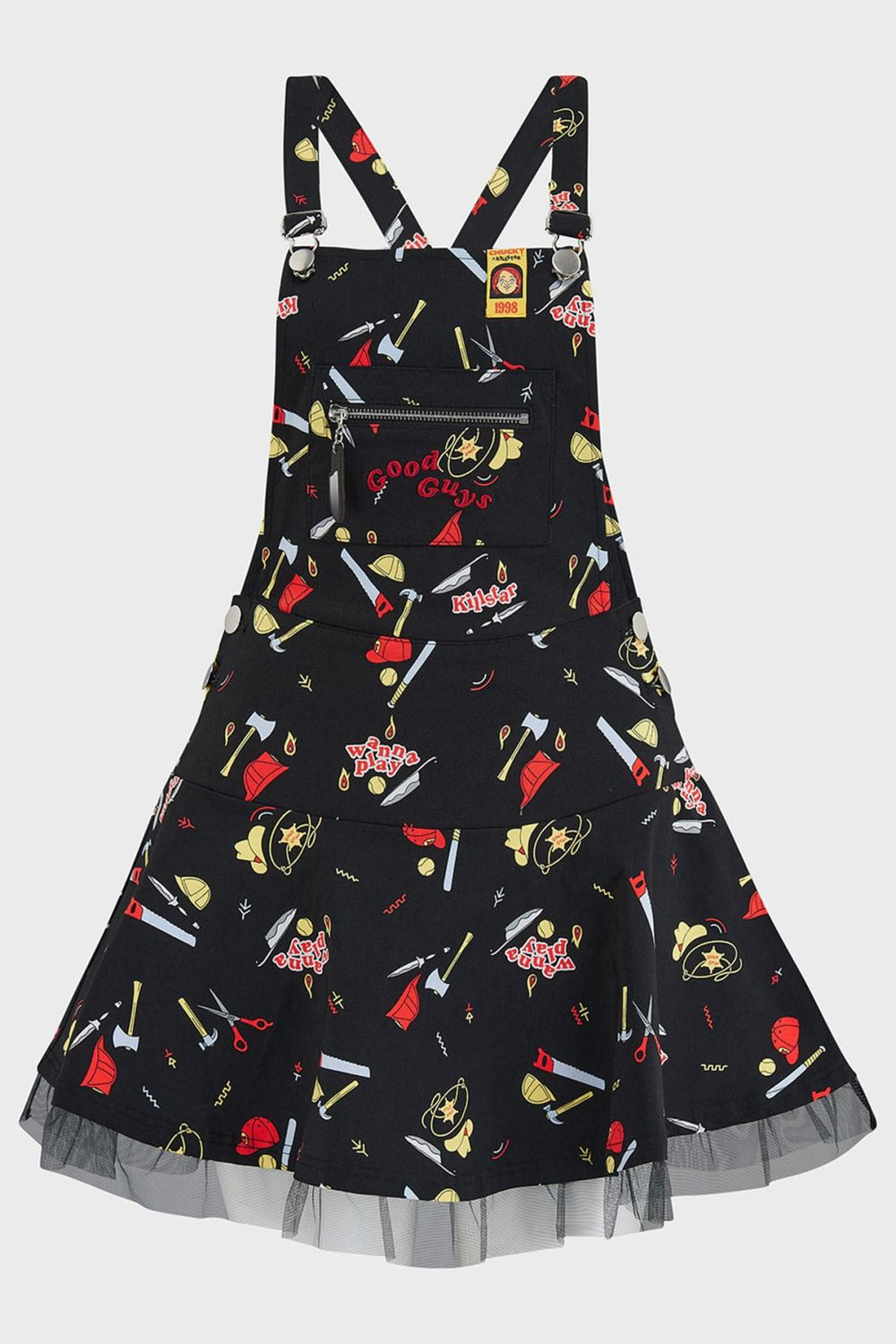 Women Mini | Killstar It&#039;s Time To Play Pinafore Dress