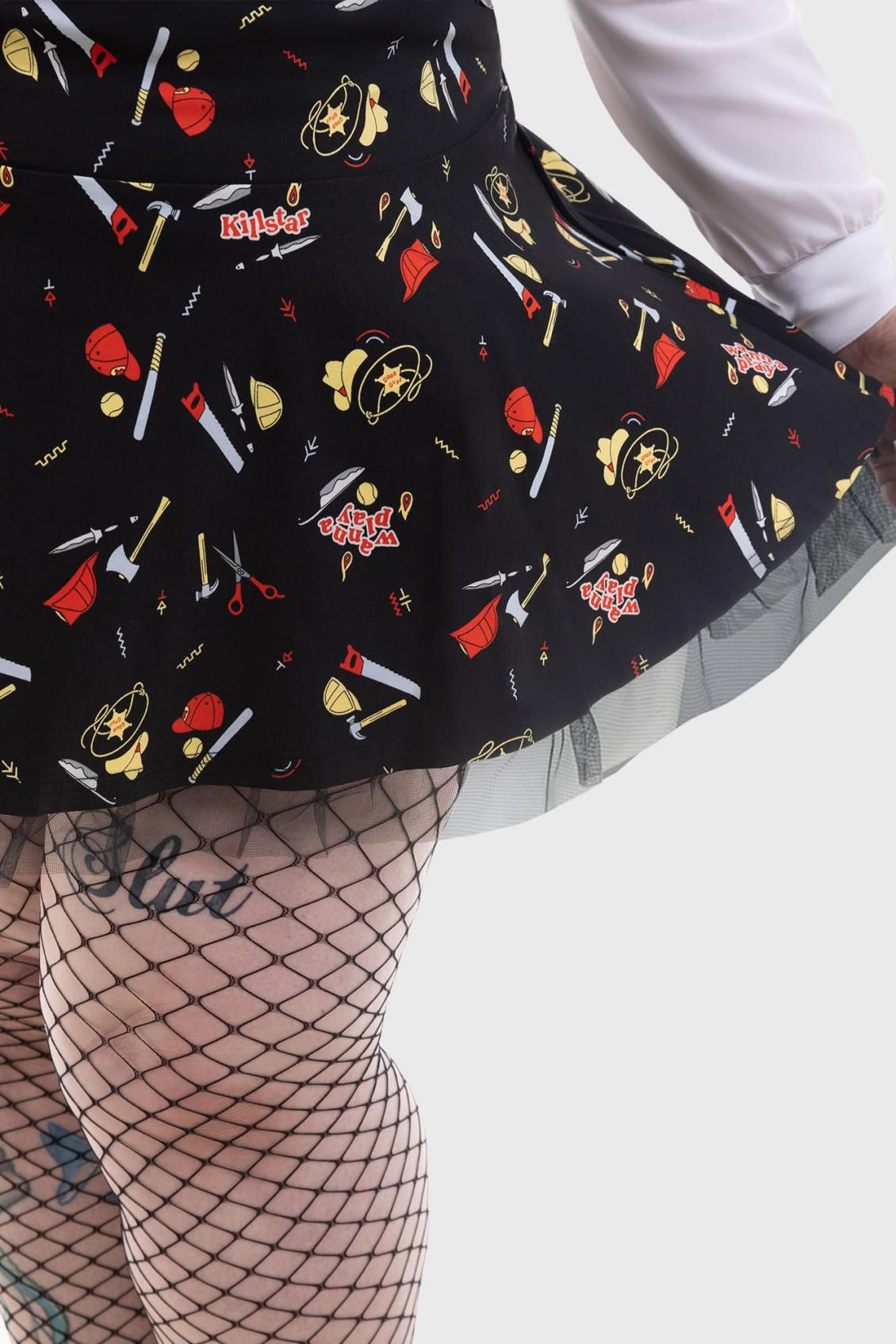 Women Mini | Killstar It&#039;s Time To Play Pinafore Dress