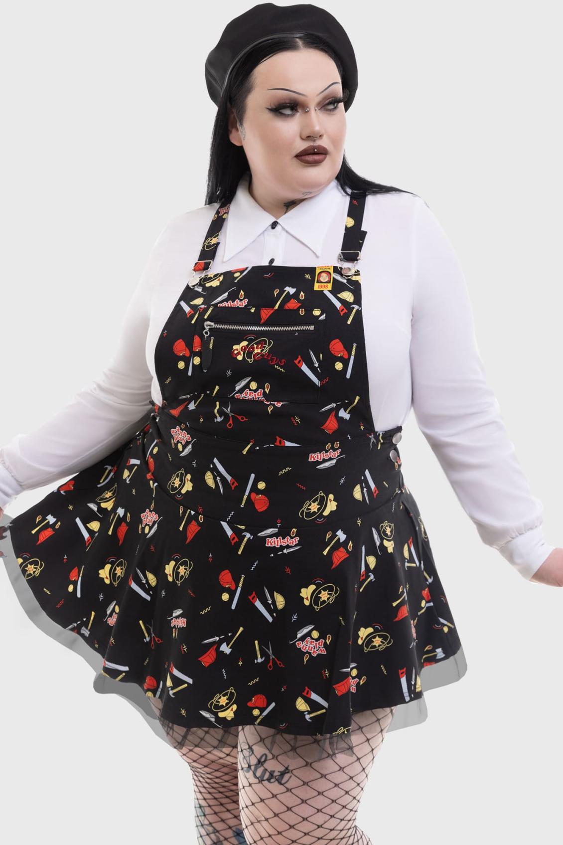 Women Mini | Killstar It&#039;s Time To Play Pinafore Dress