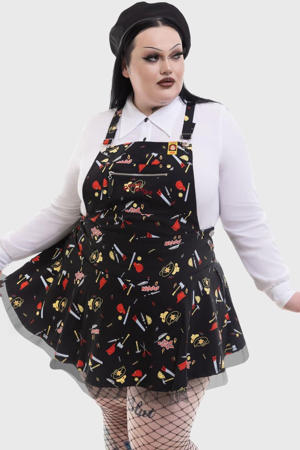 Women Mini | Killstar It&#039;s Time To Play Pinafore Dress