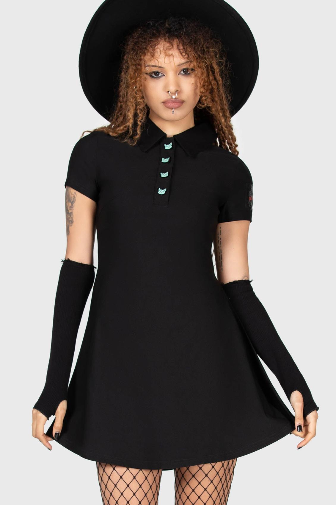 Women Mini | Killstar Lil Vampurr Collar Dress