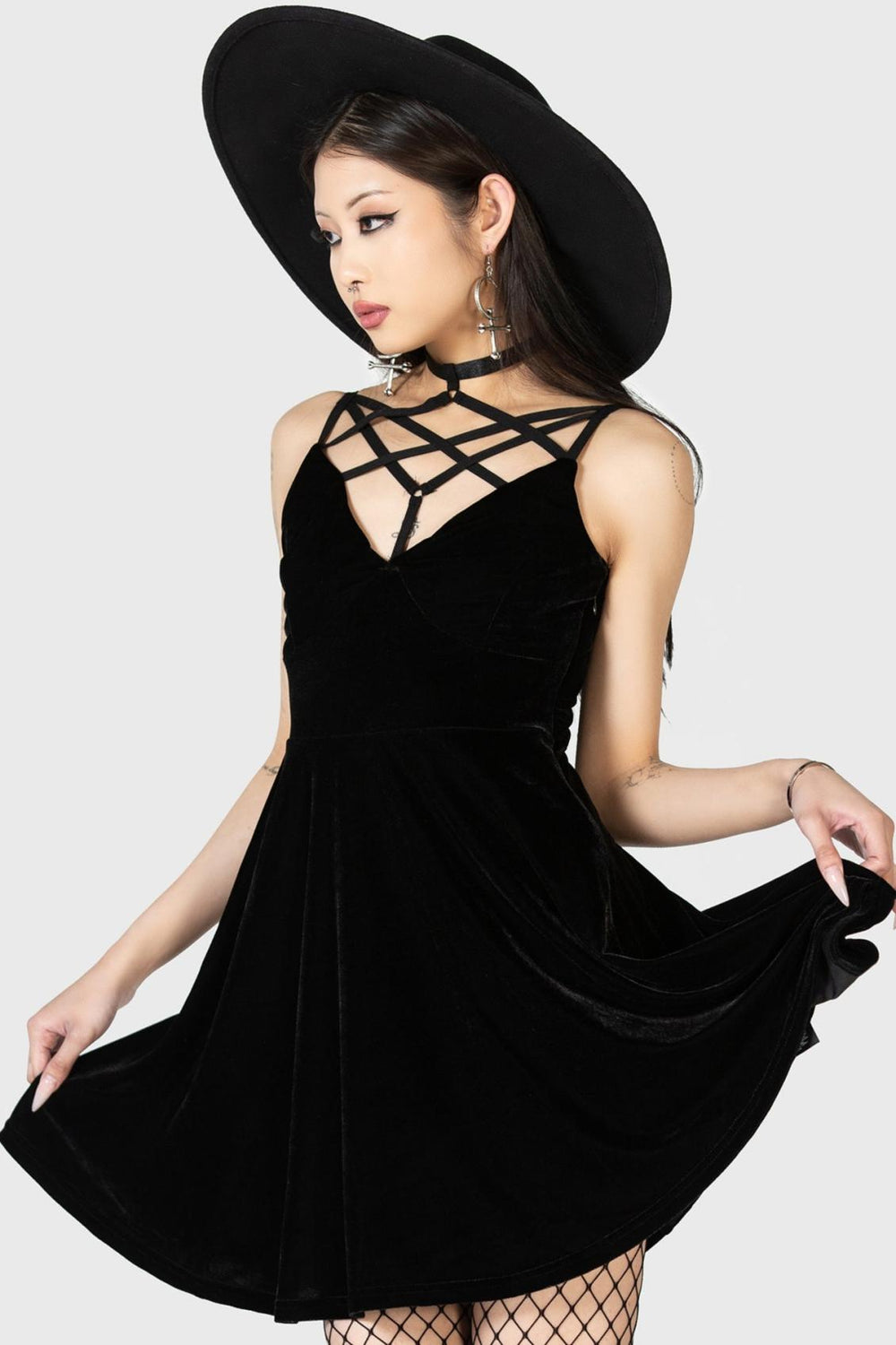 Women Mini | Killstar Magica Skater Dress [B]